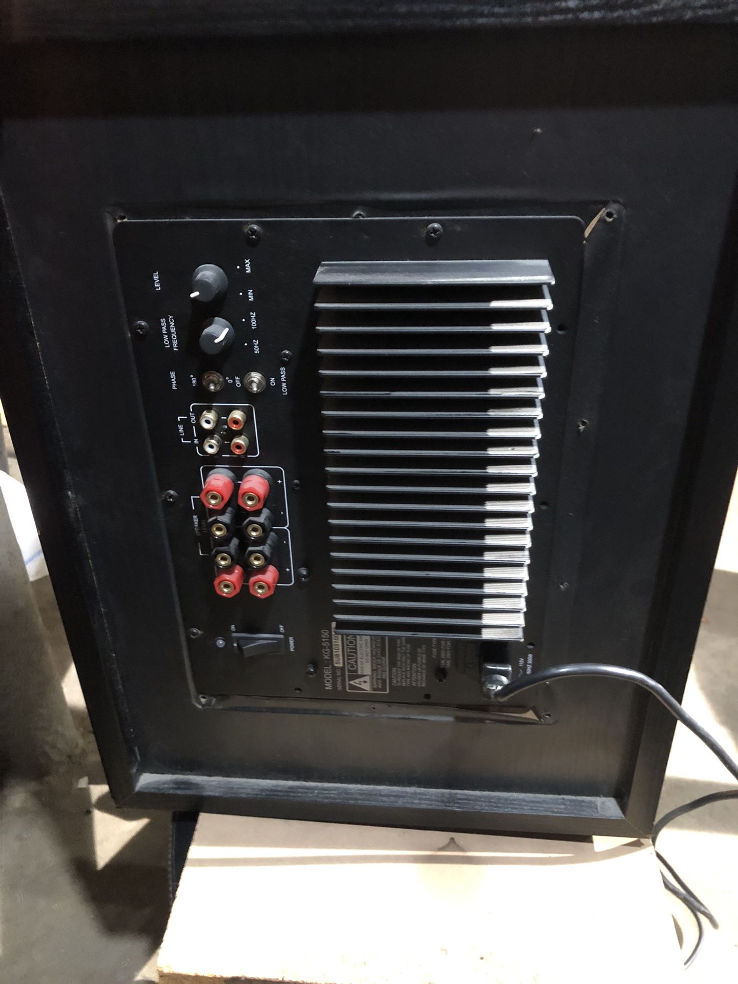 Subwoofer Keiga KG-5150 $100 - photo 4