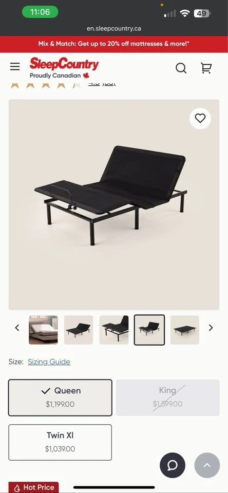 King Mattress & Adjustable Bed Frame - Moving Sale - photo 2