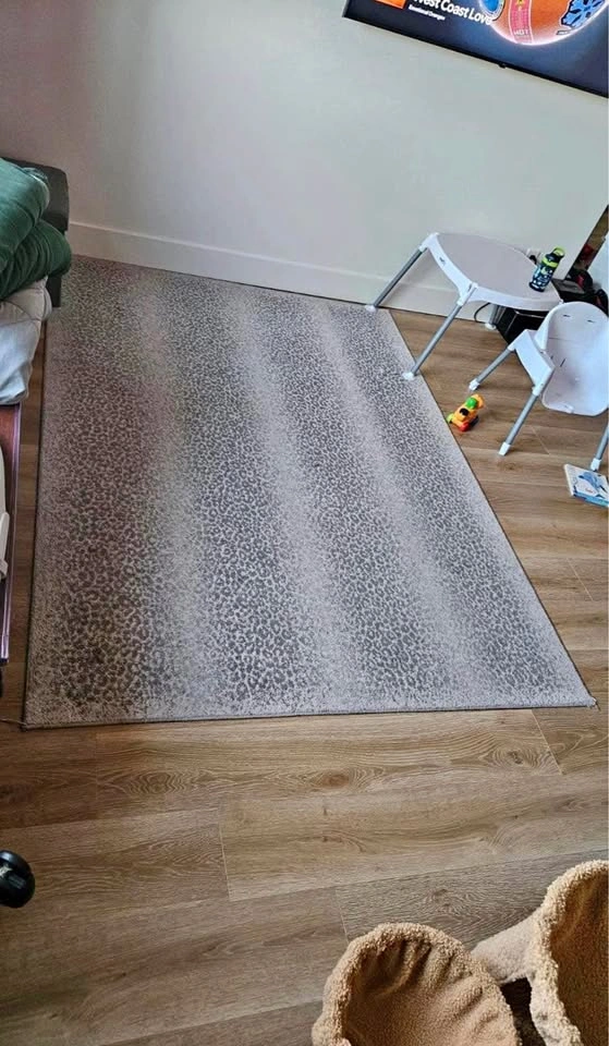 MOVING SALE Leopard print area rug