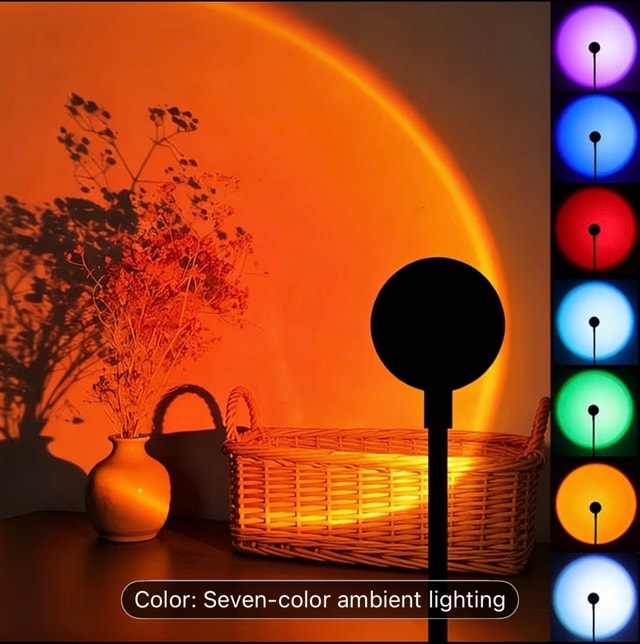 Colorful Led Sunset Lamp
