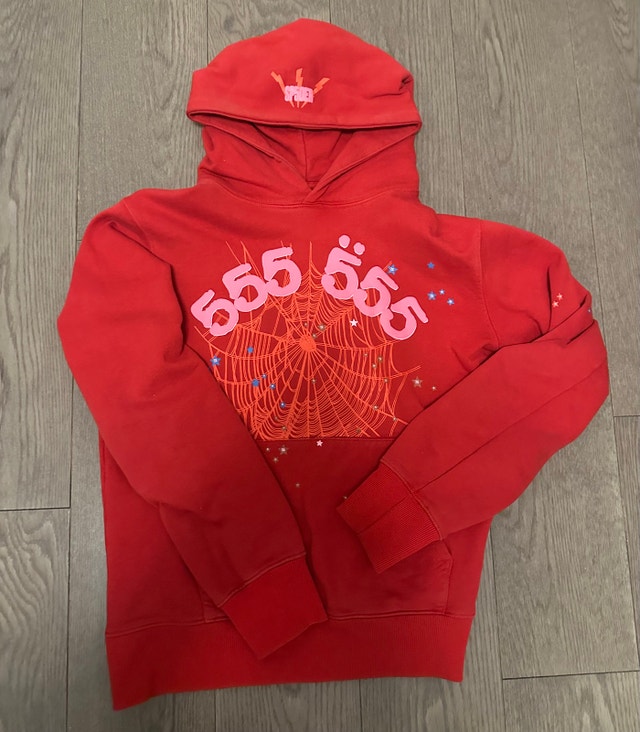 Red Sp5der “555” Hoode Clean Condition