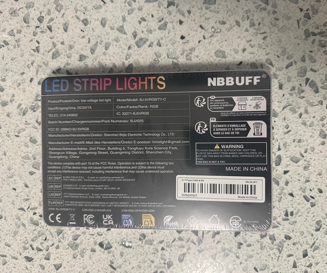 NBBUFF LED Strip Lights | Color Changing with Remote - photo 2