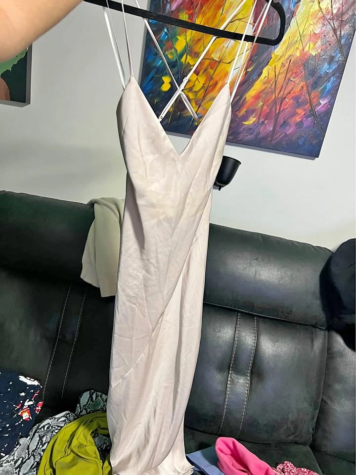 Aritzia Babaton Bellamy Spaghetti Strap Slit Midi Dress