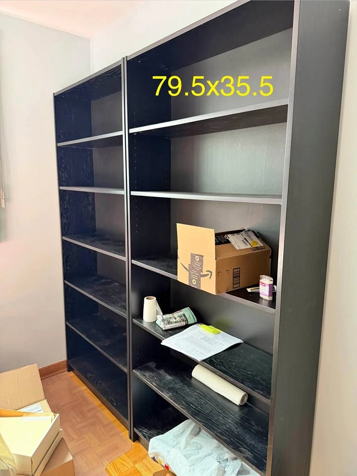 IKEA Black Bookshelves (2 Available)