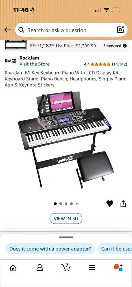 Electric Piano Keyboard