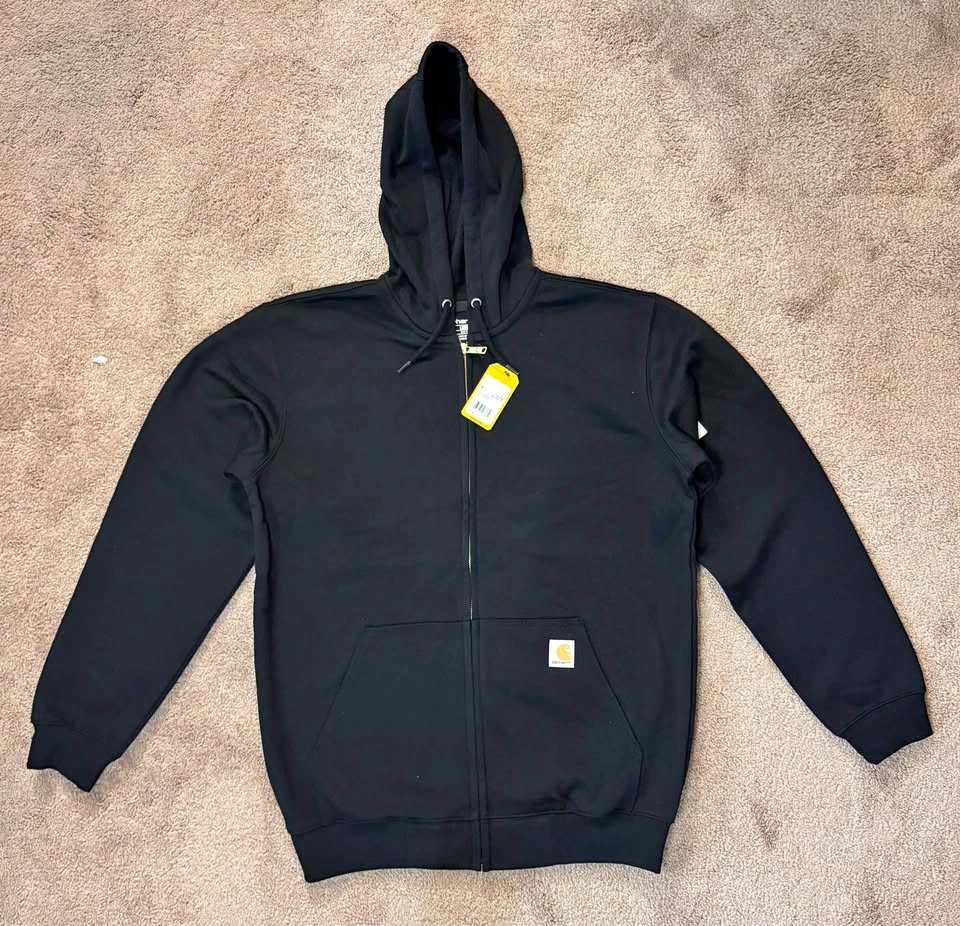 Carhartt Loose Fit Midweight Full-Zip Sweatshirt Black (Medium)