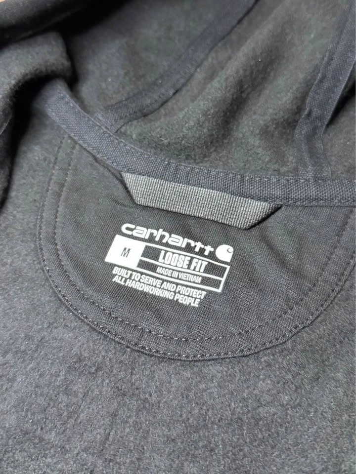 Carhartt Loose Fit Midweight Full-Zip Sweatshirt Black (Medium) - photo 2