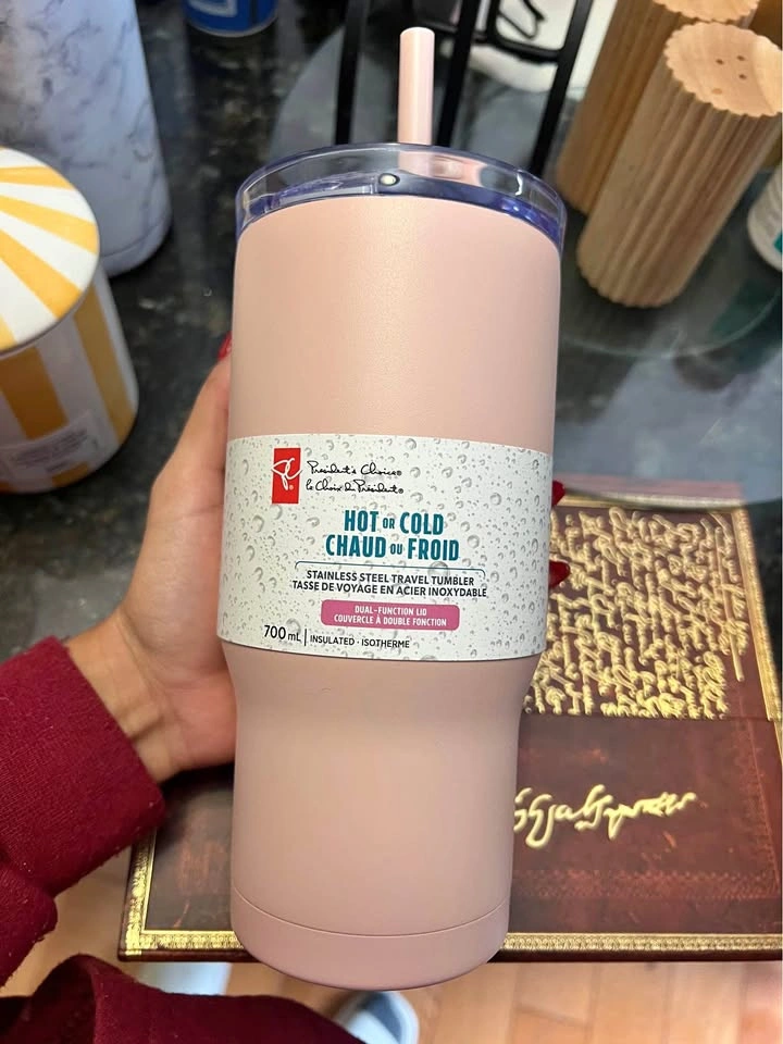 Large Stainless Steel Tumbler – NEW – Keeps Drinks Hot & Cold