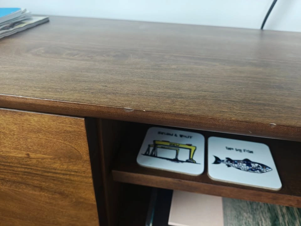 Mid Century Modern Solid Wood TV Stand - photo 5