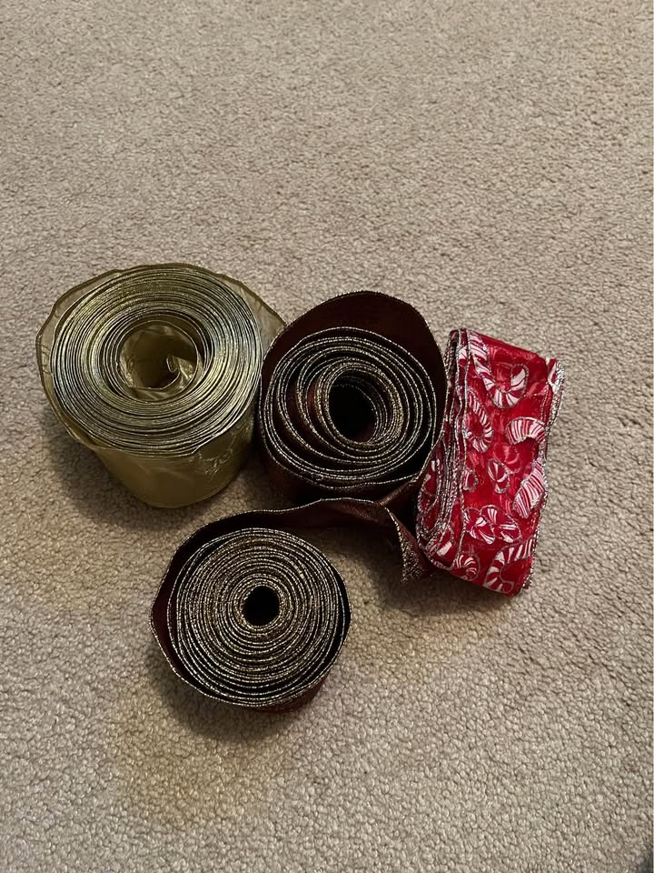 Wired Christmas ribbon - photo 2