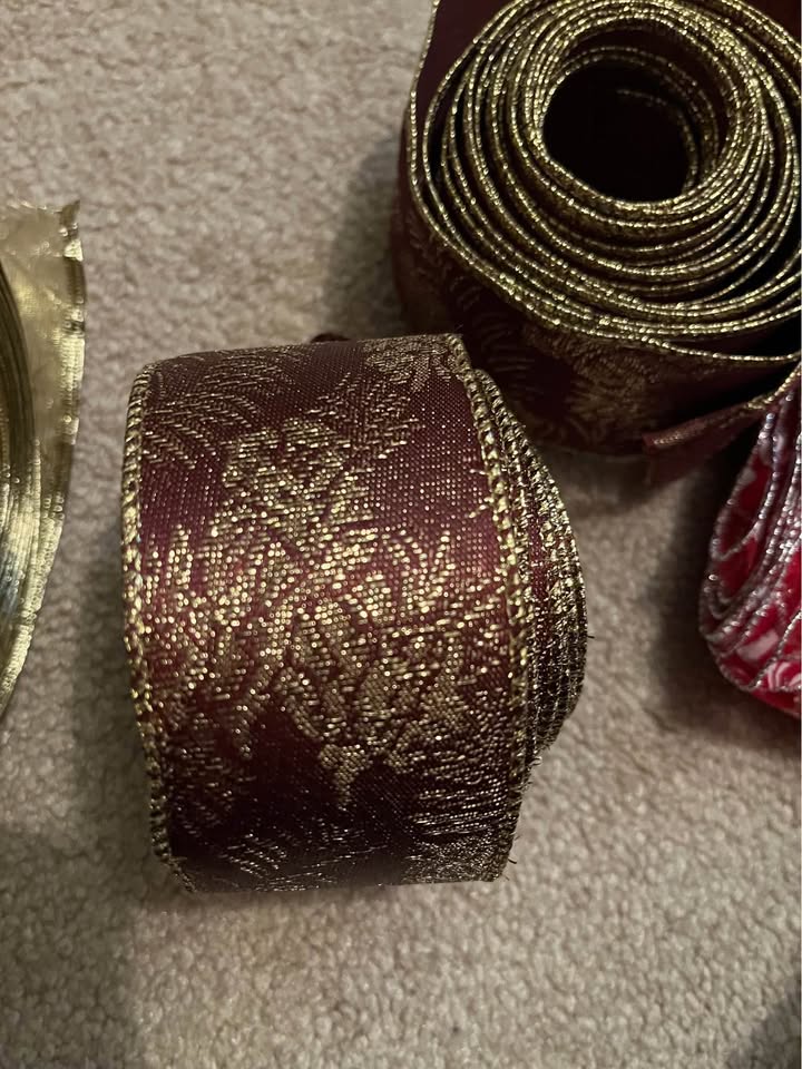 Wired Christmas ribbon - photo 4