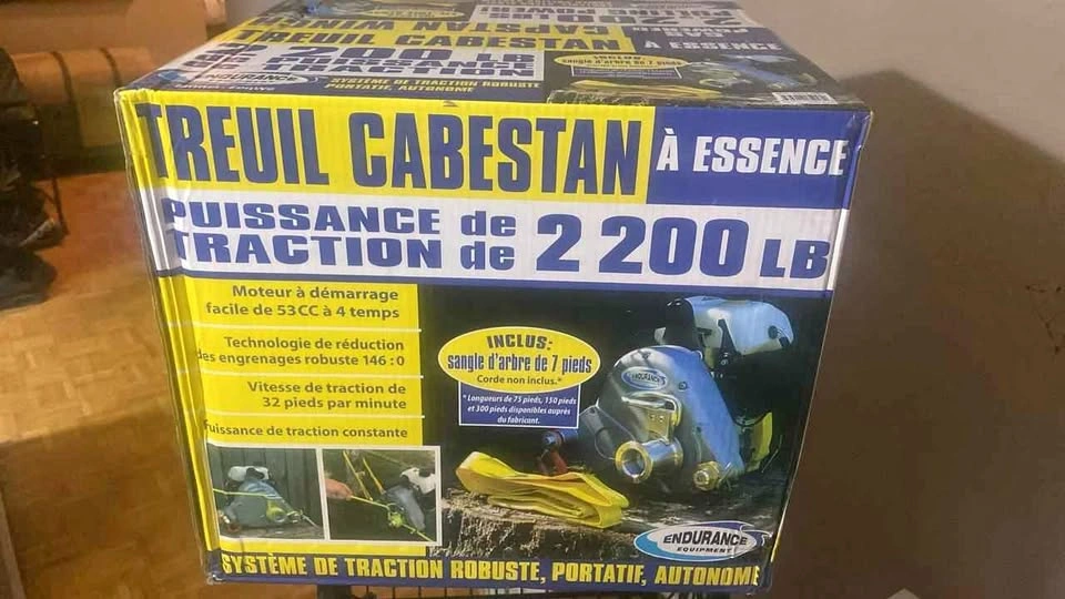 ENDURANCE MARINE 2,200 lb 53cc Gas Rope Winch