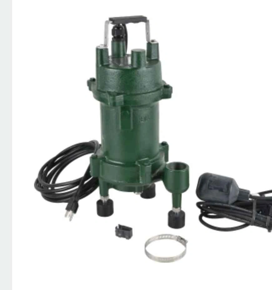 ZOELLER 1 HP Cast-Iron Grinder Sewage Pump - photo 2