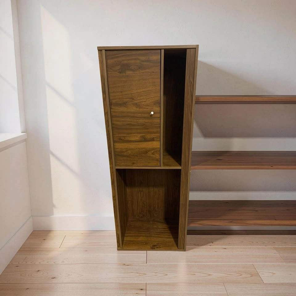Mid-Century Modern Walnut Storage Tower - photo 3