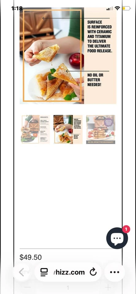 Gotham Steel Sandwich Maker - photo 5