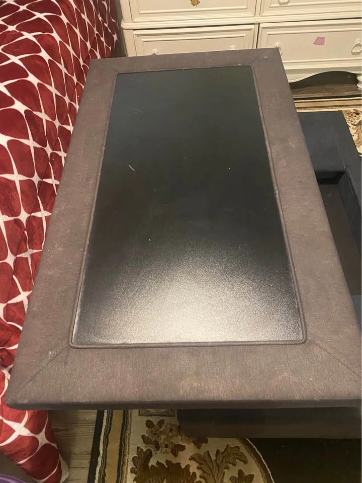 Grey Pop-up Fabric Cocktail/Coffee Table 46.5"w x 27"d x 16"h - photo 4