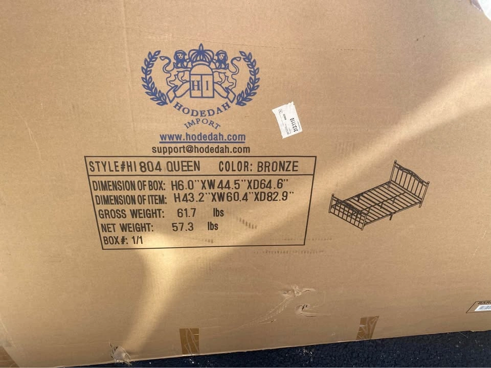New Wayfair Bronze Queen Bedframe - photo 4