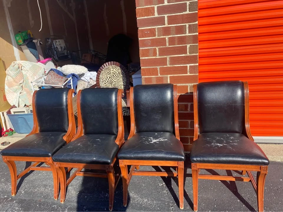 Set of 4 Unique Kitchen Dining Chairs - photo 2