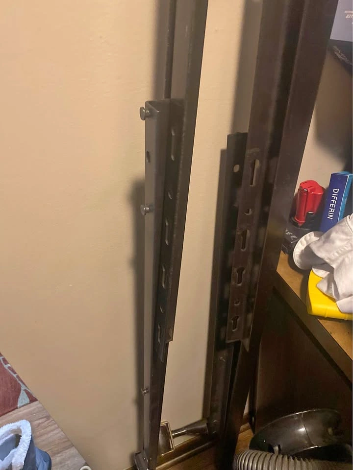 Queen Metal Bed Frame on Wheels