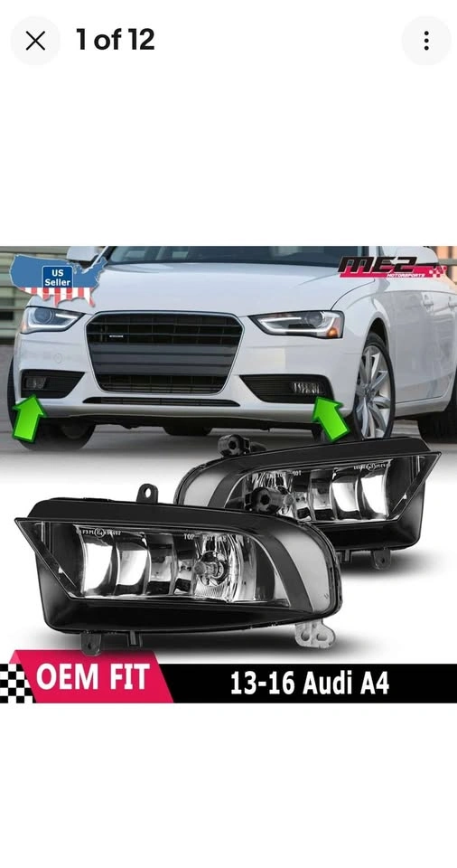 2013-2016 Audi A4 Fog Lights (Non S-Line) - photo 3