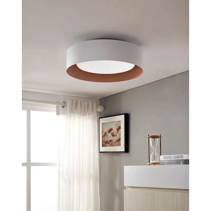 Carruthers 3-Light 15.75" Drum Semi-Flush Mount Light