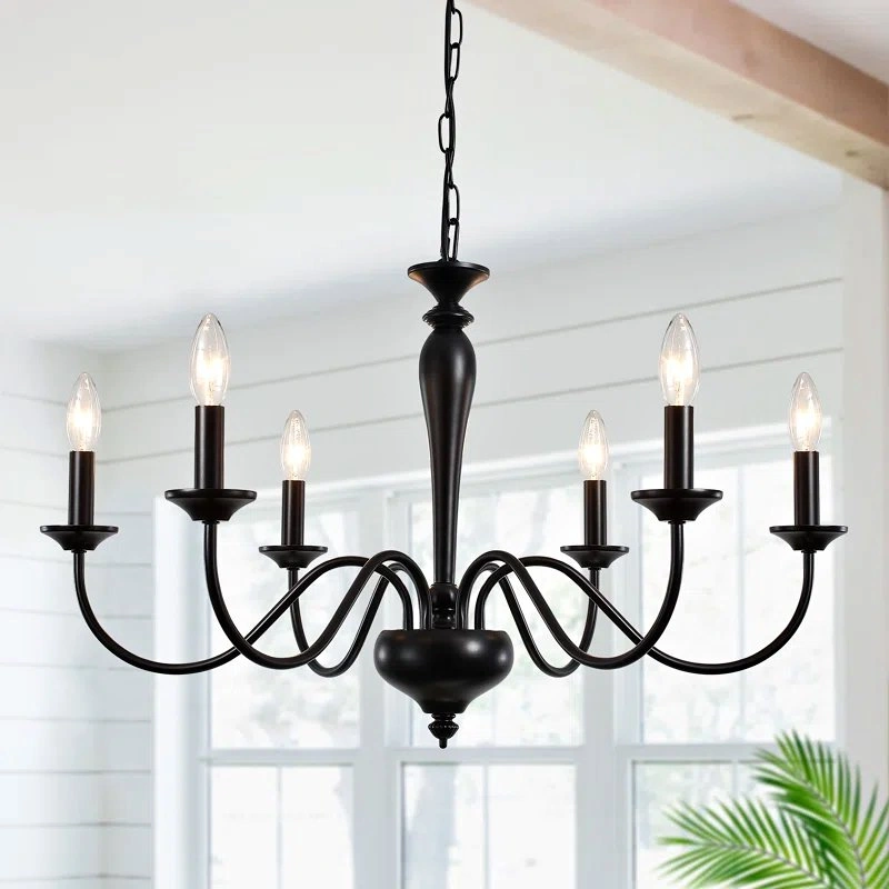 Brand New Tinoco 6 Light Dimmable Chandelier