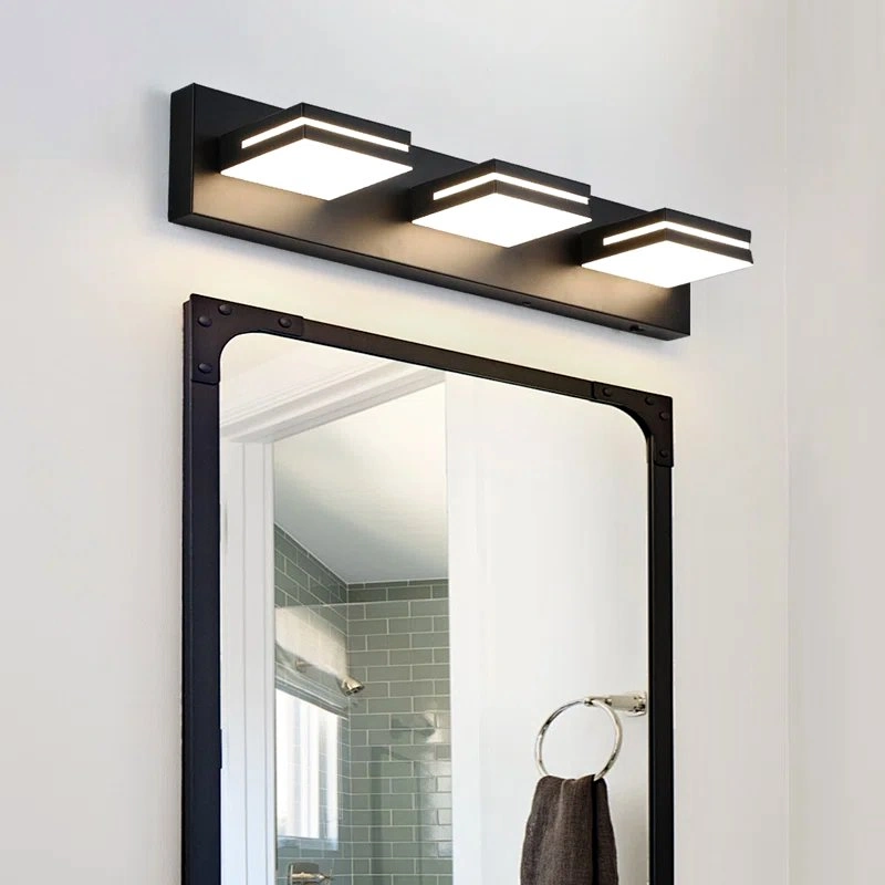 Brand New Modern Dimmable LED Vanity Lights for Mirror Black