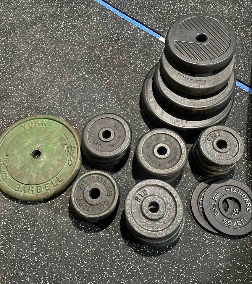 Gym Plates Bundle - 161.6 lbs Total