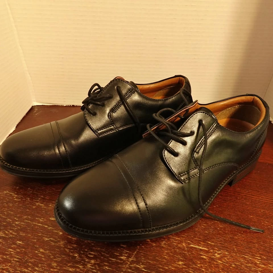 Men's Dress Shoes Black 10.5W George Never Worn