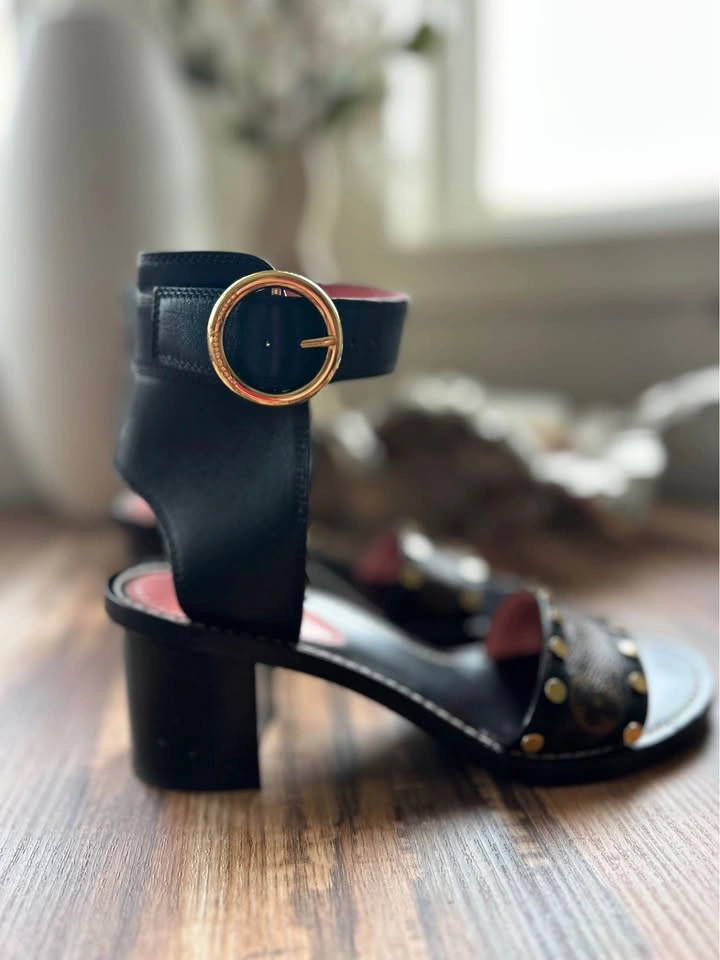 Louis Vuitton Monogram Studded Sandals - photo 2