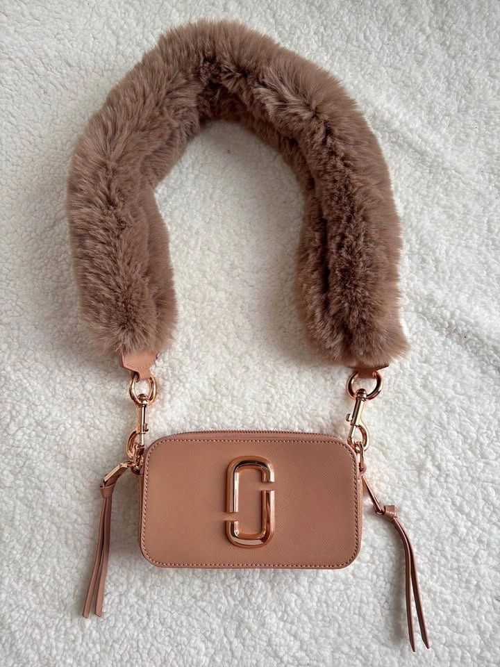 NWT Marc Jacobs Ltd Edition Pink/Rose with Fur Snapshot Camera B
