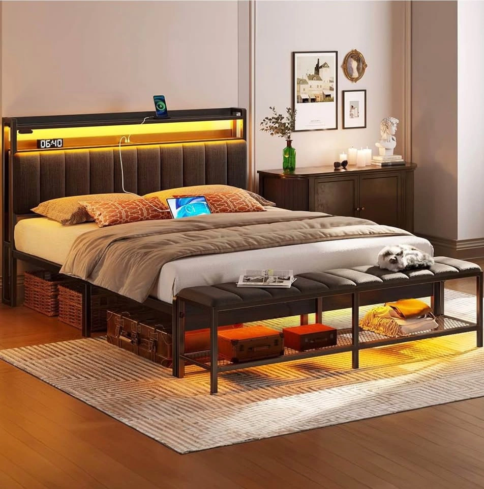Modern Queen Bedroom Set - Bed(Sold), Mattress, Nightstand - photo 4