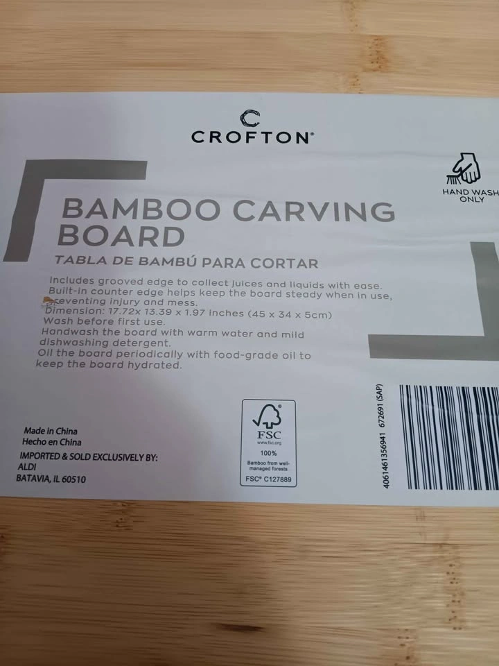 Bamboo Carving Board - photo 3