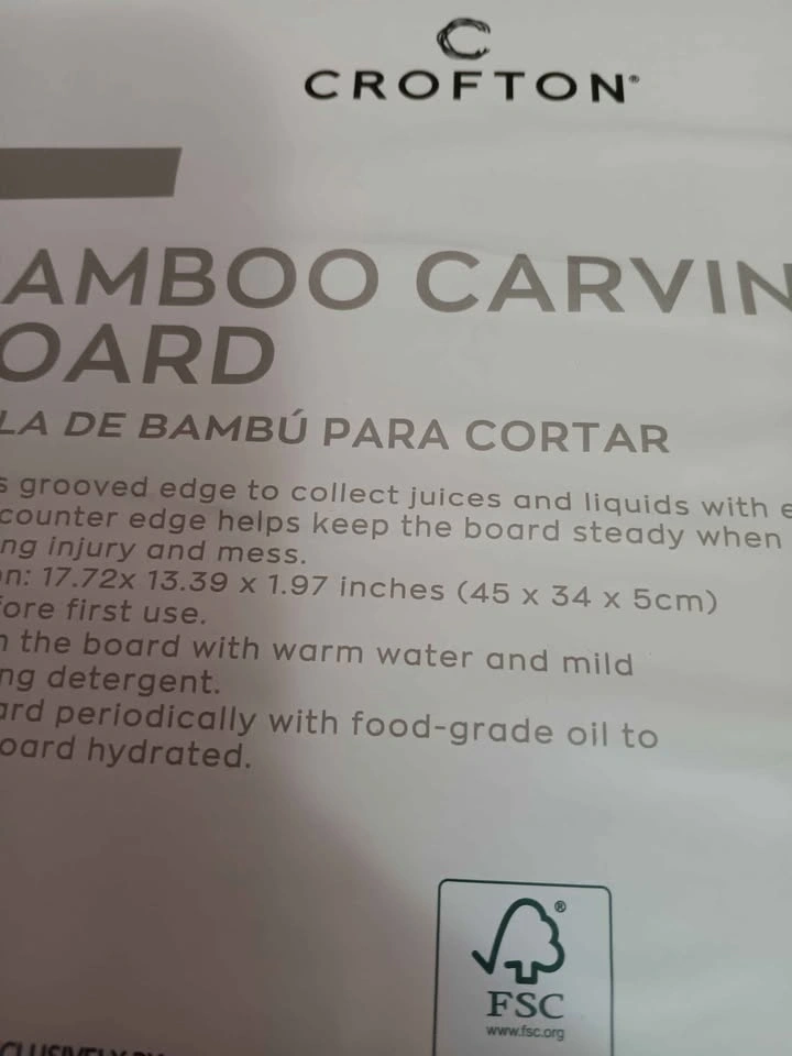 Bamboo Carving Board - photo 4