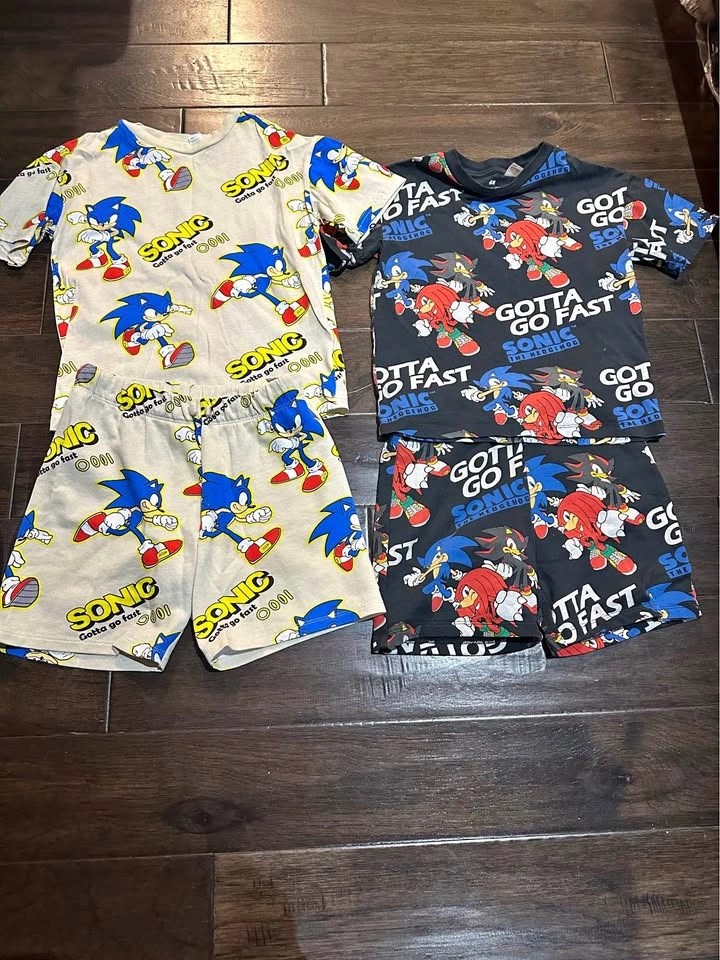 Sonic the Hedgehog Sets Boys H&M size 6-8