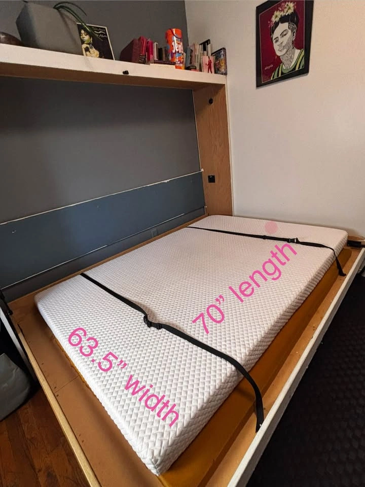 Custom Queen Size White Murphy Bed - Built to Last! - photo 3