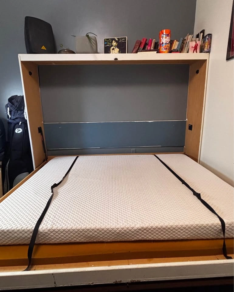 Custom Queen Size White Murphy Bed - Built to Last! - photo 4