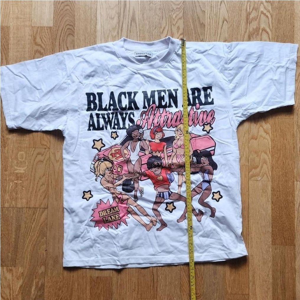 Black Men Are Always Attractive white tee - photo 2