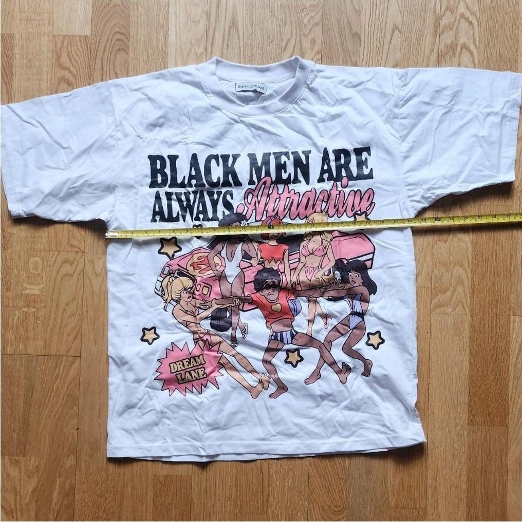Black Men Are Always Attractive white tee - photo 3
