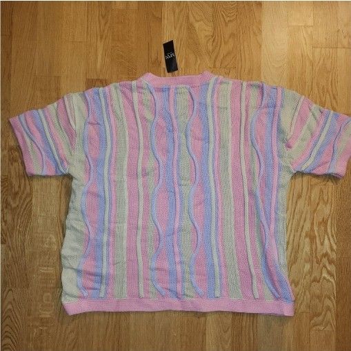 Oversized 3D Jacquard Knit T-Shirt - photo 3