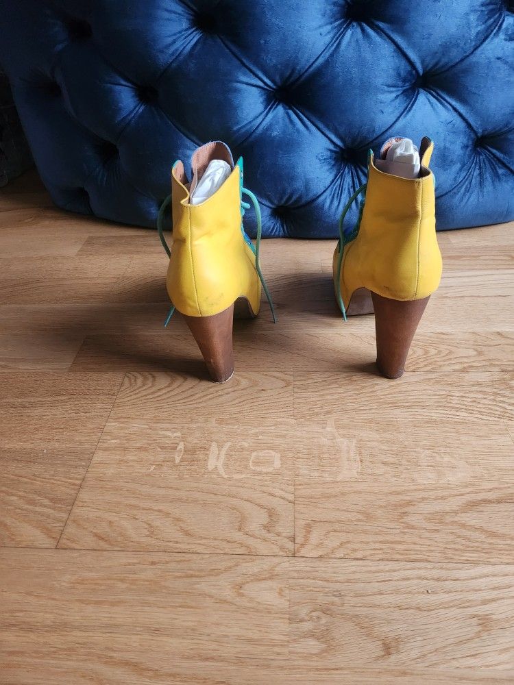 Multi Colored Platform Ankle Boots - photo 5