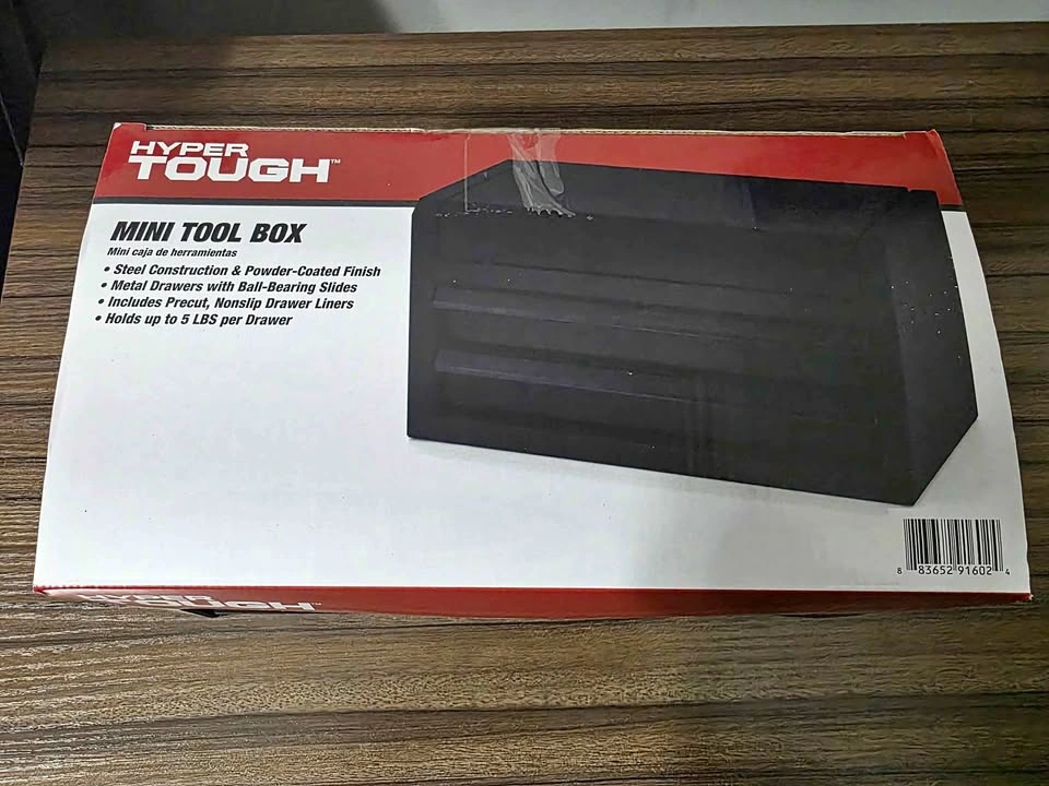 Hyper Tough Mini Tool Box - Black