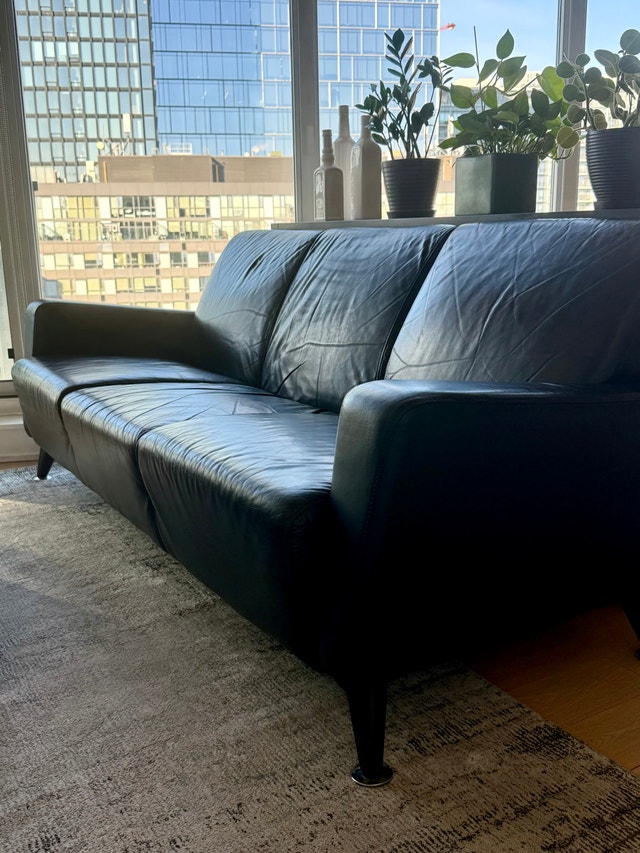 Vintage IKEA Leather Sofa - photo 3