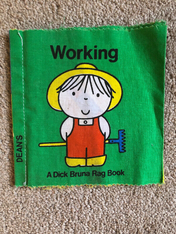 Vintage Cloth Children’s Book: Dick Bruna "Working" Rag Book (19