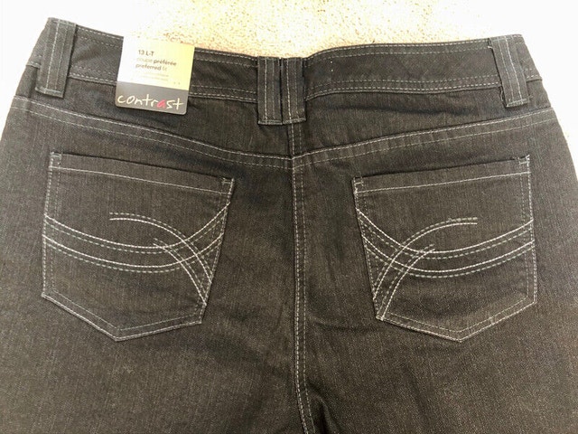 Black Denim Jeans - Size 13 Long, Never Worn - photo 3