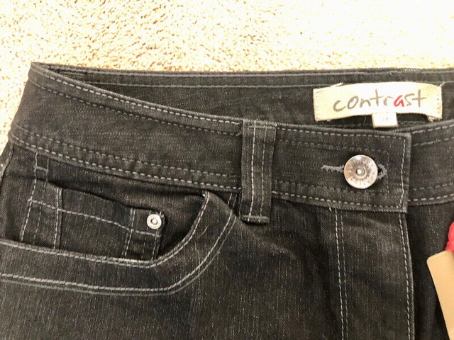 Black Denim Jeans - Size 13 Long, Never Worn - photo 4