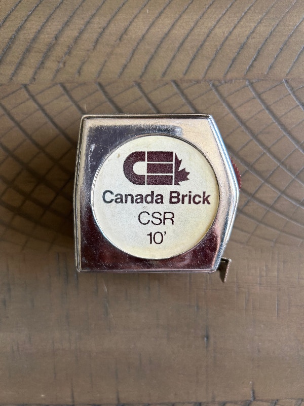 Vintage Canada Brick CSR Tape Measure (Brampton)