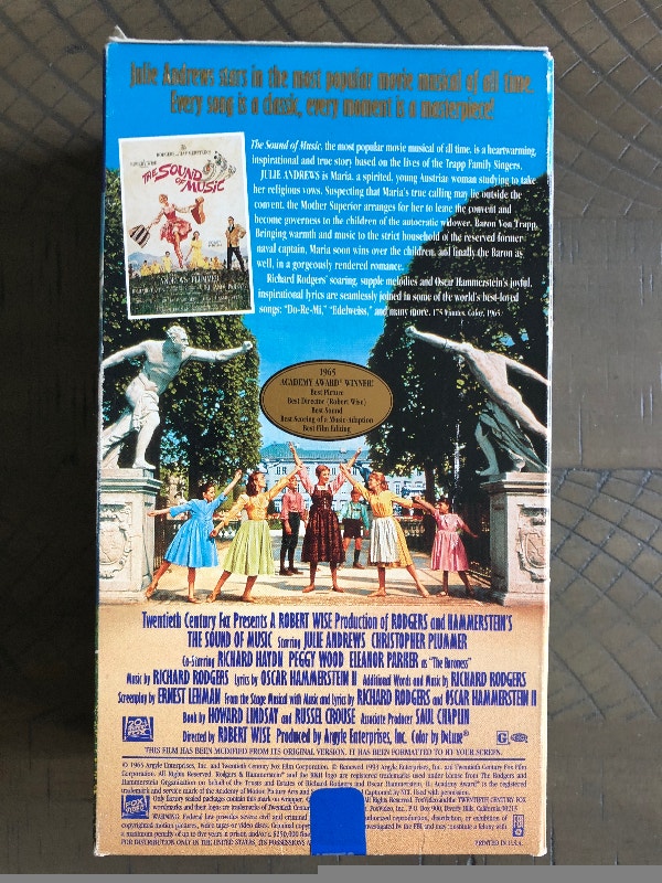 The Sound of Music VHS (2 tapes) + Cassette - photo 3