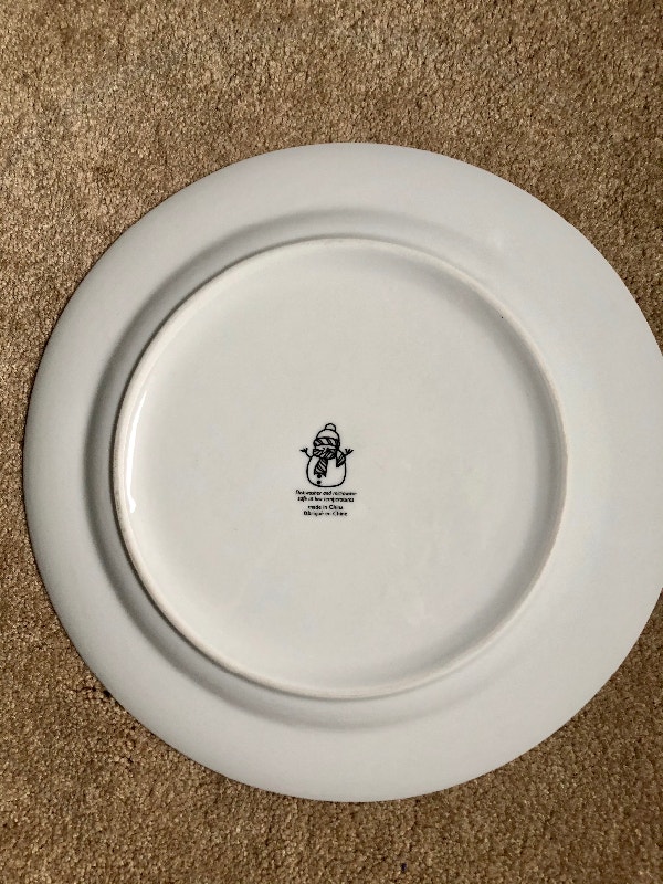 Snowman Platter, never used (Brampton) - photo 3