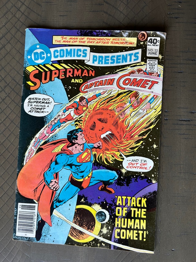 Vintage 1980 DC Comics Superman and Captain Comet